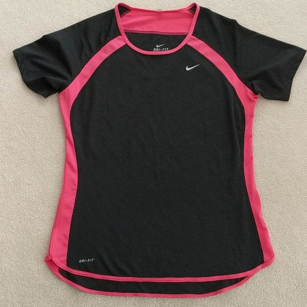 Nike Dri-Fit black & pink Top - size M